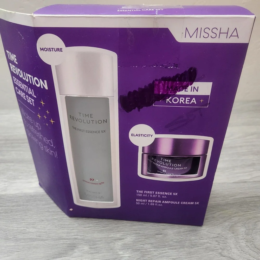Missha Purple Time Revolution Essential Care Set 2pc K-Beauty Anti-Aging Set